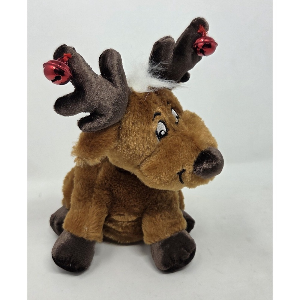 Dan Dee Christmas Reindeer Plush 10" Sings "Jingle Bell Rock" Dances Sings WORKS